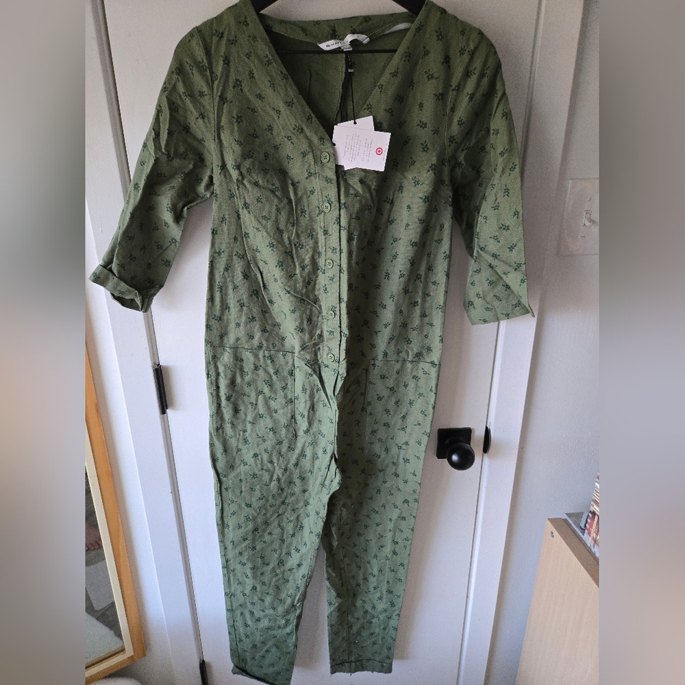 Hatch Olive Jumpsuit Size XS - Picture 2 of 5